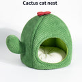 Cactus Cat Bed Warm Enclosed